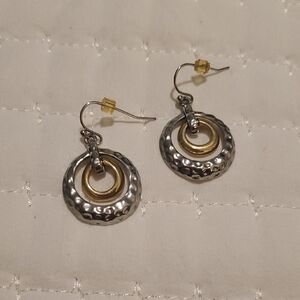 Lia Sofia Dimple Double Hoop Earrings